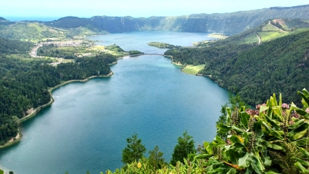 A view of the water from above.